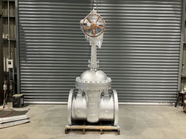 ゲート弁　耐熱塗装