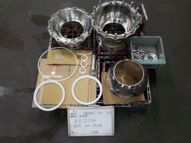 ボール弁　分解後