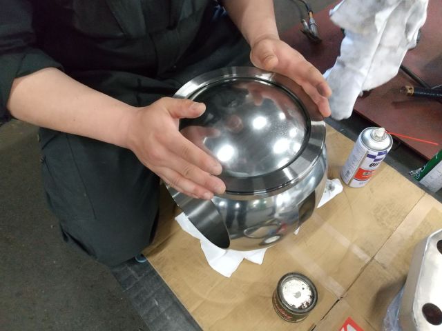 ボール弁　シートラッピング