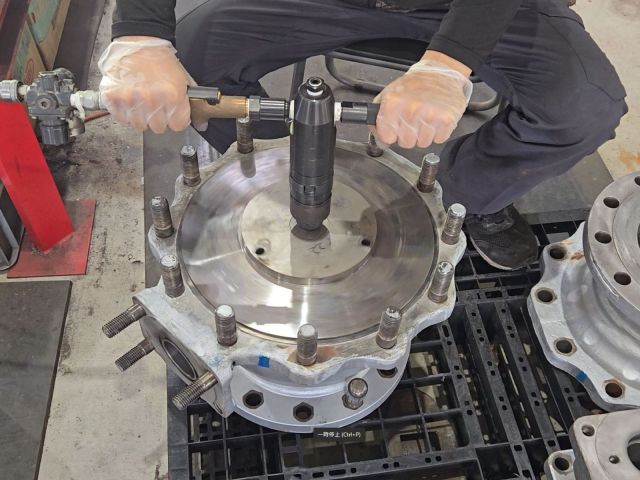 ボール弁　ガスケット面研磨加工