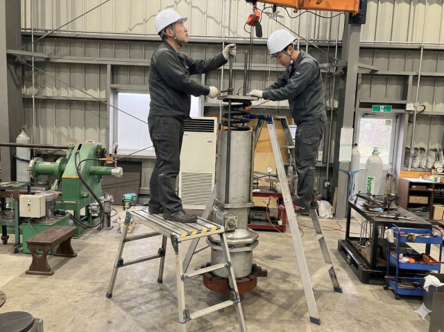 アクチュエーター　組立風景